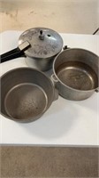 Vintage pots and pressure cooker