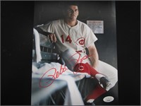 Pete Rose Signed 8x10 Photo JSA COA