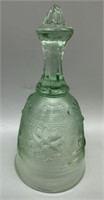 Chantilly Green Tiara Depression Glass Bell