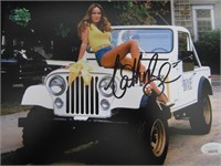 Catherine Bach Signed 8x10 Photo JSA Witnessed