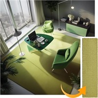 Matace Removable Carpet Tiles, 8pk, Light Green