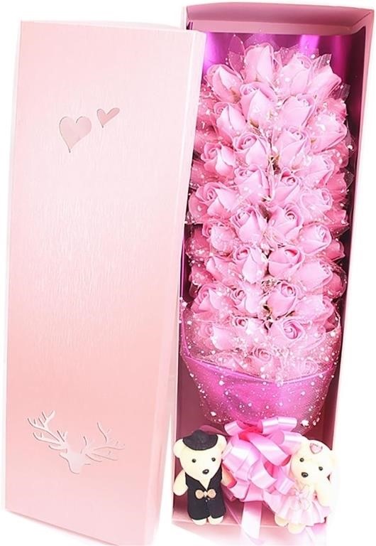 Artificial Rose Flower Bouquet, Pink