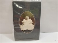 Old B&W Baby Portrait Photograph Cabinet Card