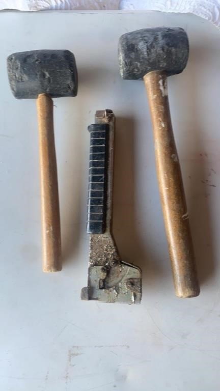 Rubber Mallets and Nailer