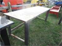 New/Unused 30" X 90" Steel Stacking Table