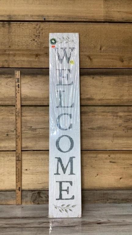 Wood welcome Sign