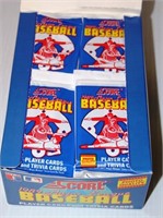 1989 Score Baseball Player Cards & Trivia Box