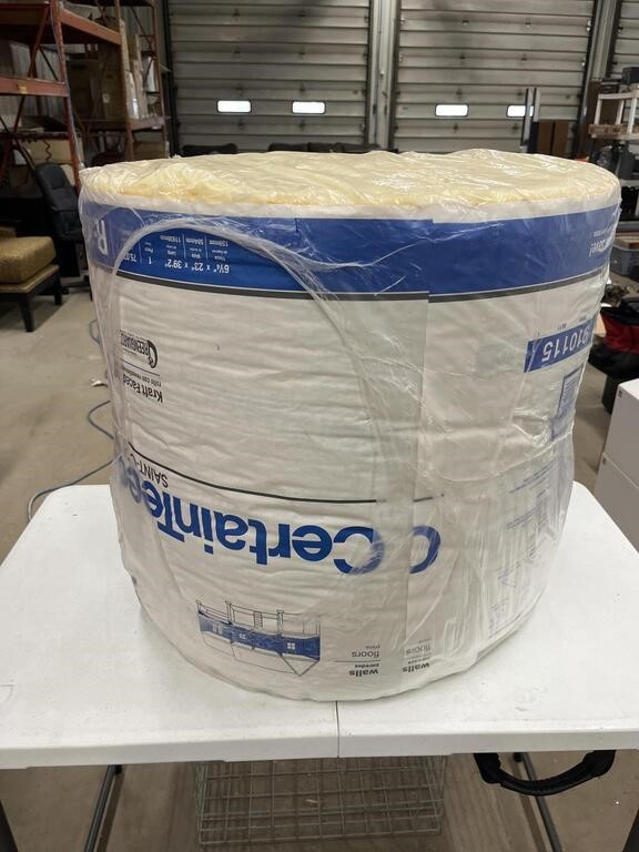 Roll of Certainteed R-19 Insulation.