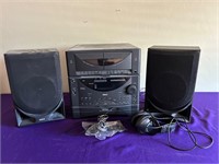 RCA 5 Disc Play & Load System + 2 Speakers