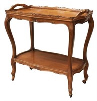 LOUIS XV STYLE TRAY-TOP SERVICE CART TROLLEY