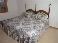 King Size Bed w/ Stearns and Foster mattress