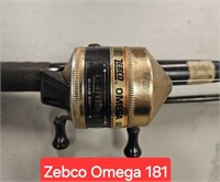 Zebco Omega 181 Rod & Reel 6'  2 Piece