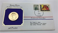 Jimmy Carter Presidential Medals Cover Collection