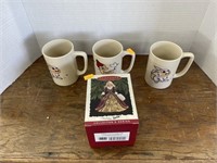 Vintage Marco Polo Barbie mugs, holiday Barbie