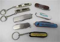 (8) Folding knives with advertising from: