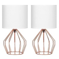 Modern Style Rose Gold Out Base With Linen Fabric