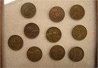 Lot Of 10 Wheat Pennies 1932-1957