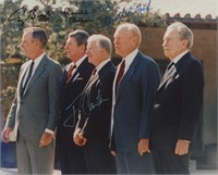 5 American Presidents signed photo. GFA Authentica