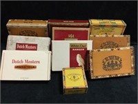 10 Cigar Boxes- Rod-Tan, King Edward, El R