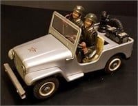 Modern Toys Japan Tin Battery Operated Army Jeep