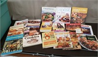 Tote of 18 Cookbooks