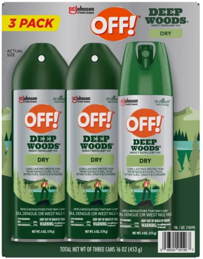 OFF! Deep Woods Dry Insect Repellent Set