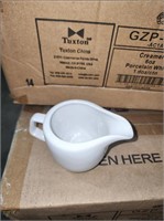 Tuxton 6 oz Creamer Porcelain White bid x 84