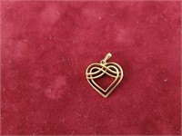 14KP Gold Heart Charm