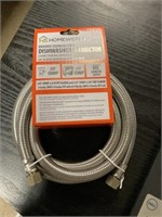 60" Braided Stainless Dishwasher Connector x 3pc
