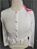 NEW w Tags Lilly Pulitzer White Cardigan SMALL