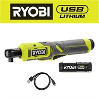RYOBI USB Lithium 3/8 in. Ratchet Kit with 2.0 Ah