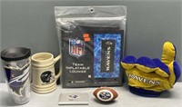Ravens Football Collectables Lot