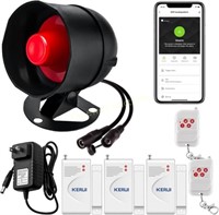 KERUI Home Security Wi-Fi Door Alarm System 7p