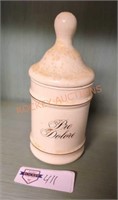 Vintage 1957 Pro Dolore Lilly Apothecary Jar