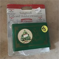 NEW Songbook Giftcard holder Ornament