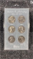 Susan B Anthony Dollar Coin Set 6 coins