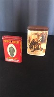 Two decorative tins Prince Albert & Kellogg
