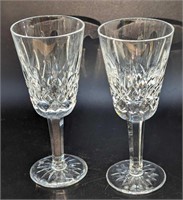2 Waterford Crystal Lismore Sherry Glasses C