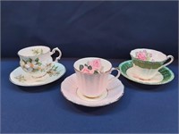 Elizabethan, Gladstone, Royal Castle Cups/Saucers