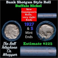 Buffalo Nickel Shotgun Roll in Old Bank Style 'Bel