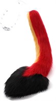 Plush Furry Heart Shape Fish Tail x2