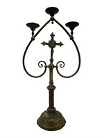 Brass Religious Candelabra