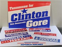 Political Poster and Bumper Stickers