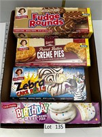 Lot of Little Debbie's Snack Cakes