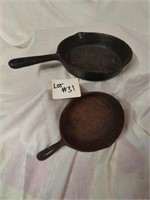 Small cast iron pans