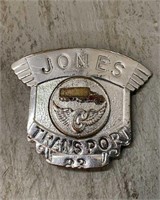 Jones Transport Badge