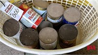 OFFSITE: Old Tin Oil Cans, Shell, Texaco, Esso,