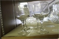 LOT OF FOUR CRYSTAL STEMWARE