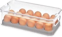 iDesign Crisp Plastic Refrigerator and Pantry Egg