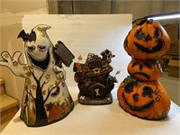 3 Big Resin Halloween Decorations